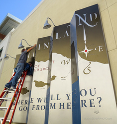 CHARTING A COURSE KINETIC MURAL INSTALL