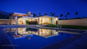 Kaufmann Desert House Predawn • HABS