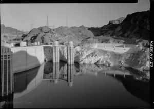 Hoover Dam Low Water Level • HAER Photograph