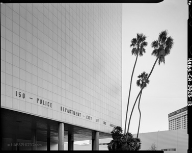 Parker Center Detail • HABS Photograph